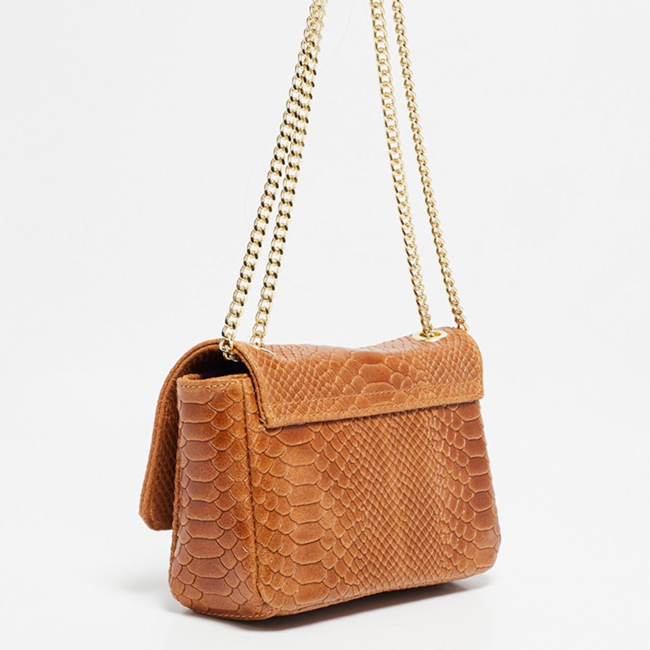 Christian Laurier Sac bandoulière en Cuir Hera camel - 21x15x7 cm