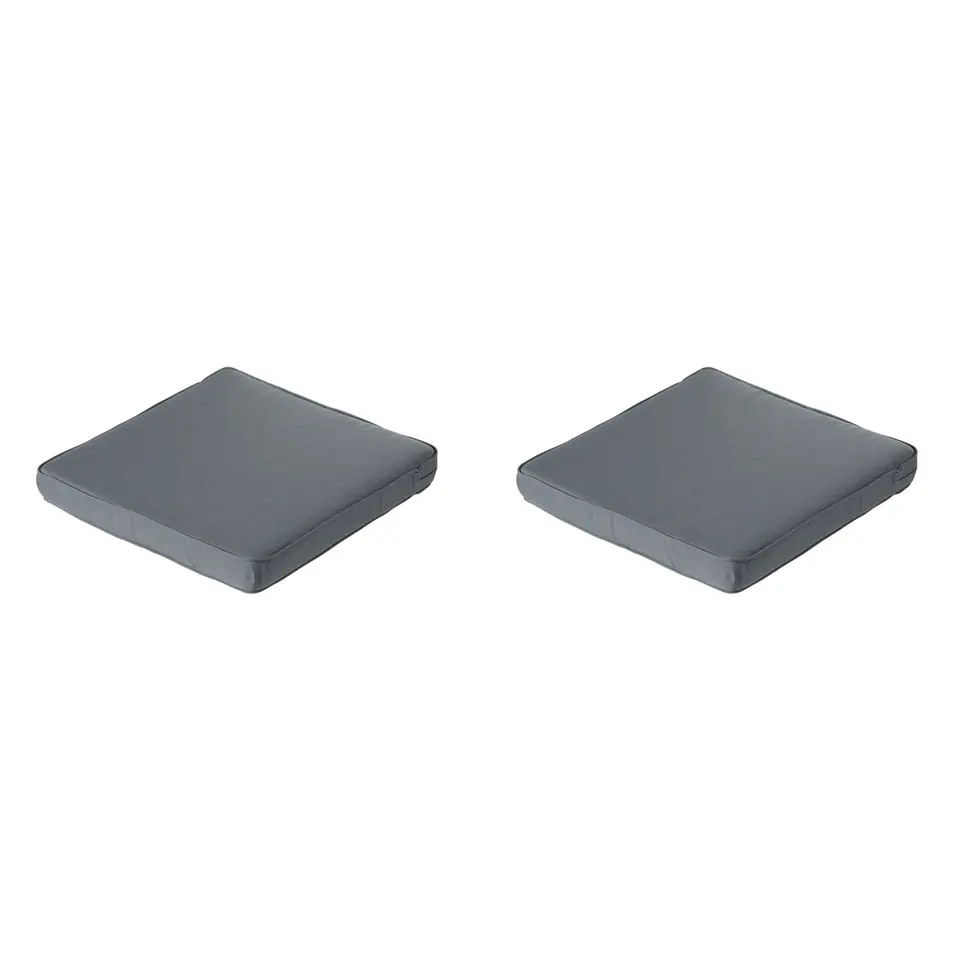 Madison - Lounge Profi-Line Zitkussen Rib grey - Ca. 60x60 cm - Set van 2
