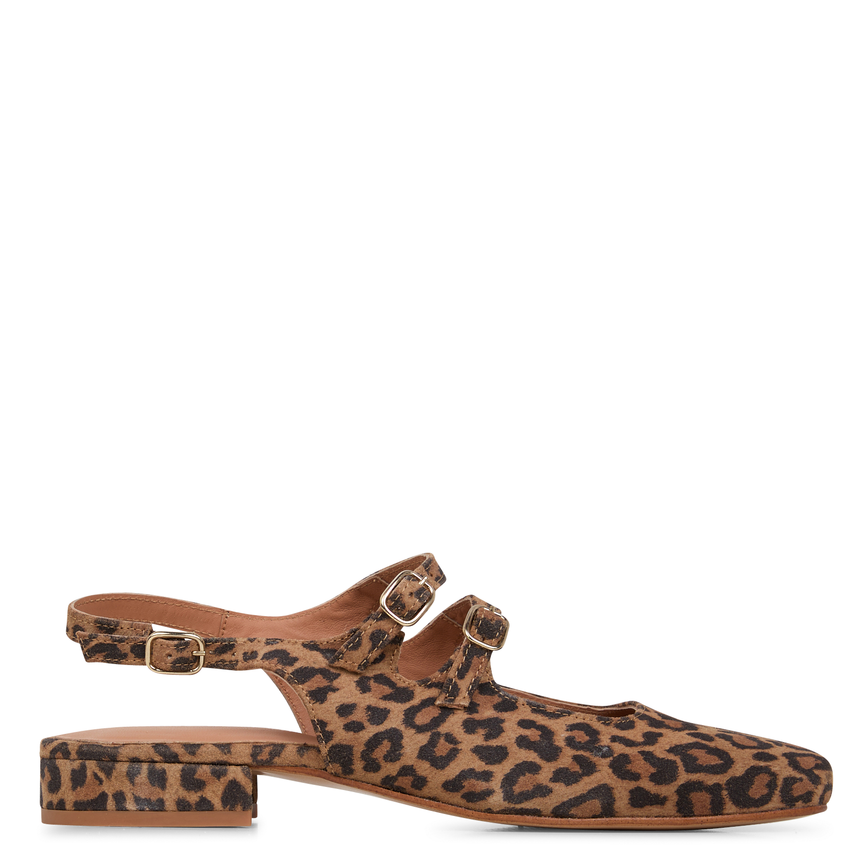 DAISY - Sandales plates en cuir | Marron