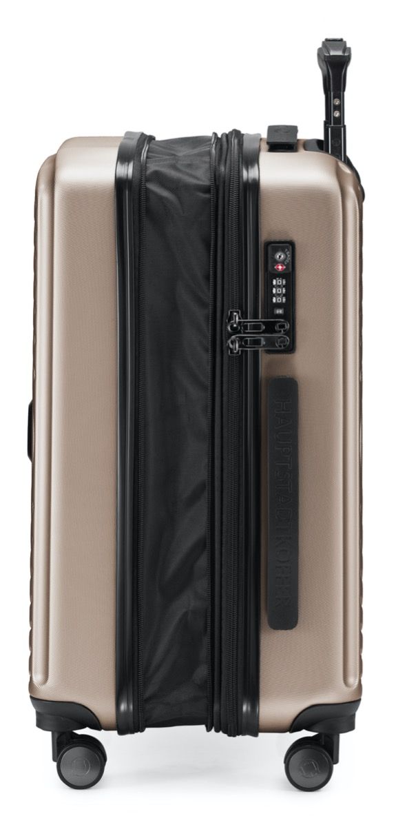 MITTE – mala de mão rígida, cor champanhe fosco, aprovada pela TSA, 55 cm, 55 litros