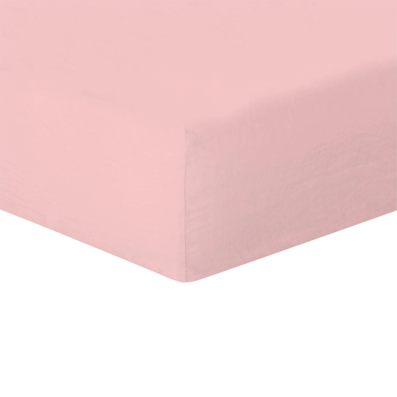 Febronie Drap housse en Lin Lavé Hortense rose
