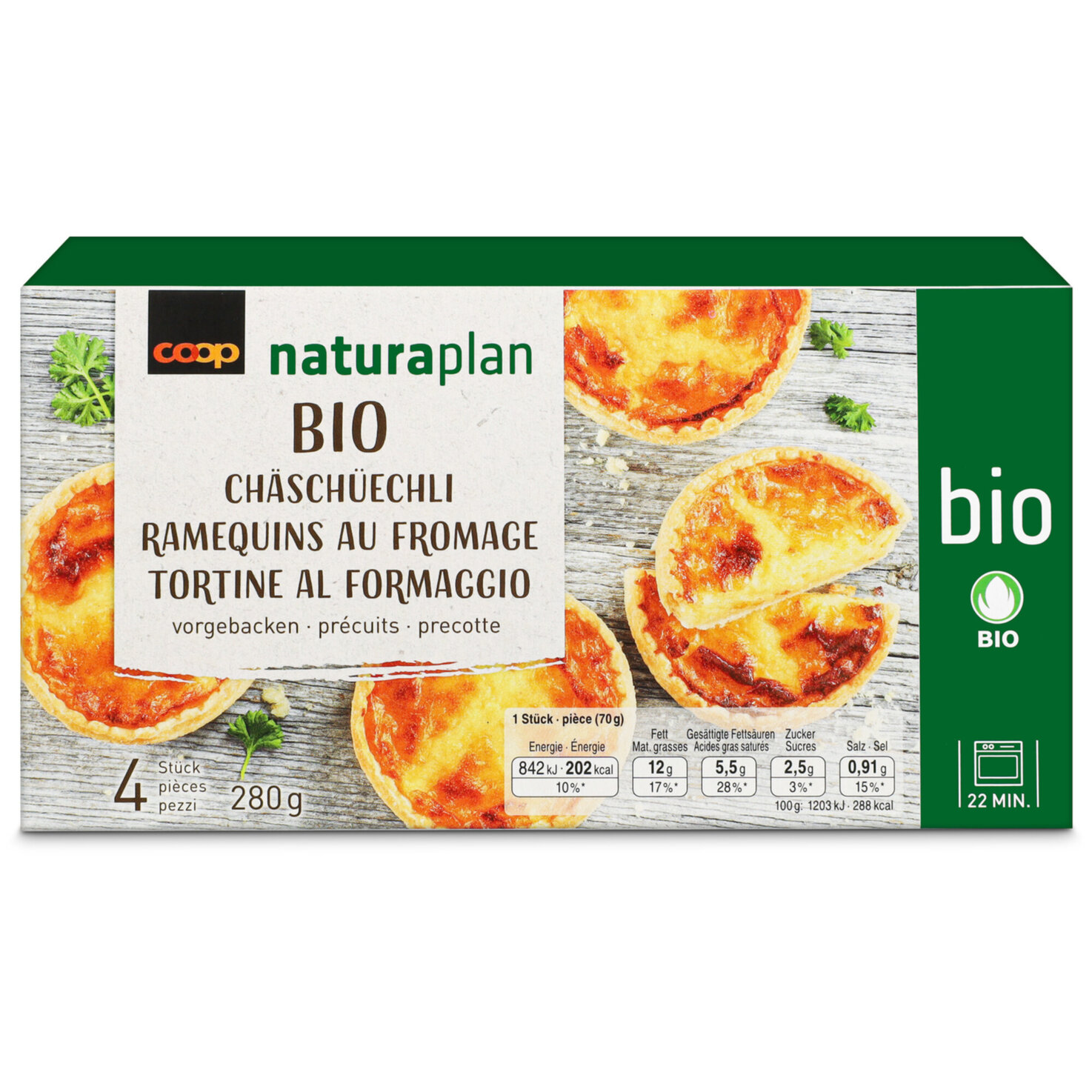 Naturaplan Bio Chäschüechli 4x70g