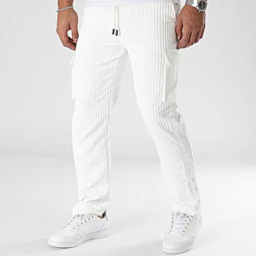 Pantalon Cargo Blanc