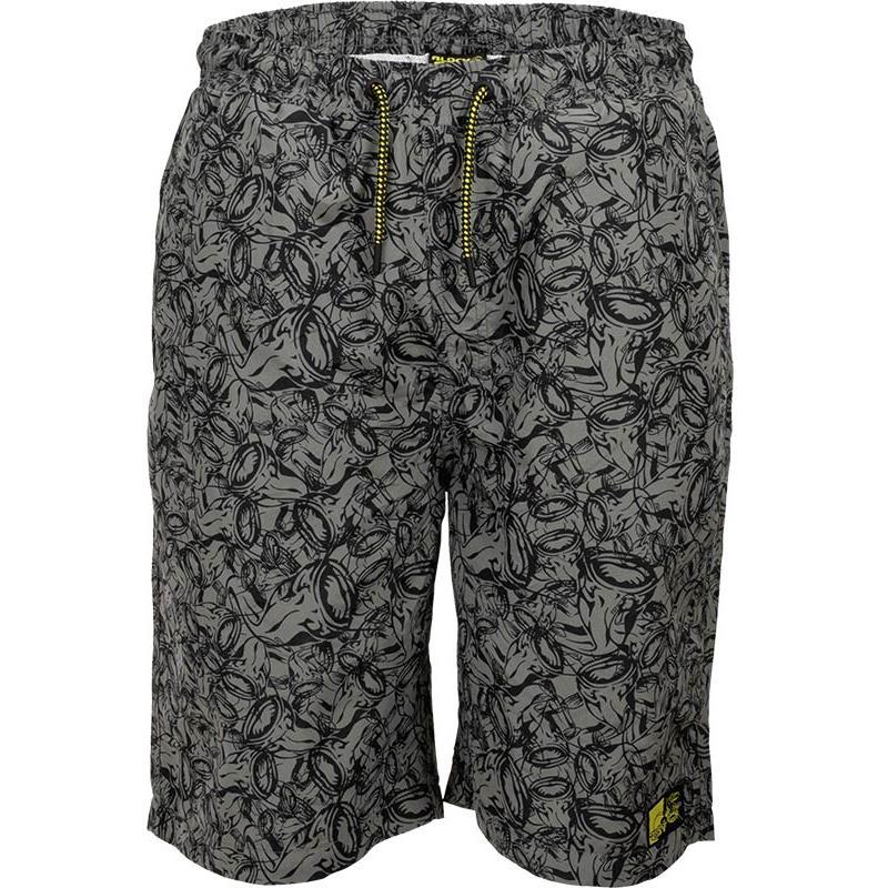Short Homme Black Cat Beach Shorts - Gris/Noir