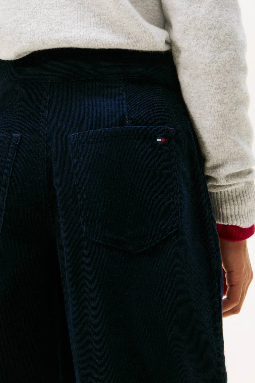 Tommy Hilfiger corduroy casual broek marine