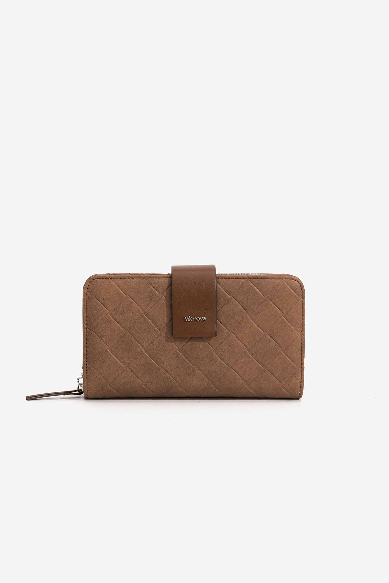 Bolsa grande texturizada - Bege