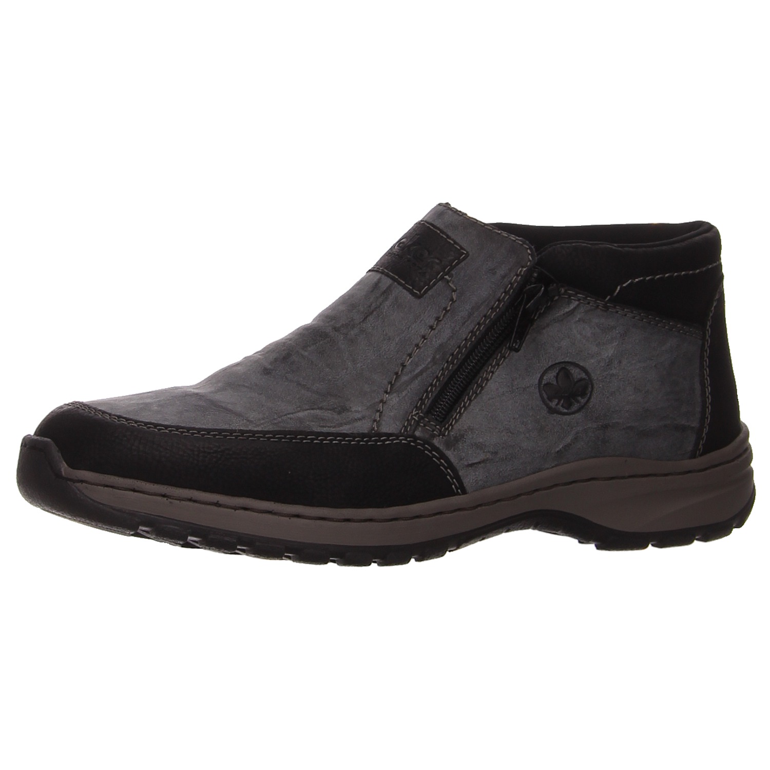 Rieker Stiefel schwarz/kombi schwarz