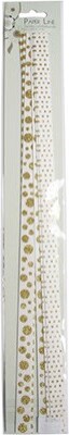 Strimler Selvklæbende Guld Motiver 15X420Mm 6Stk. - Syrefri