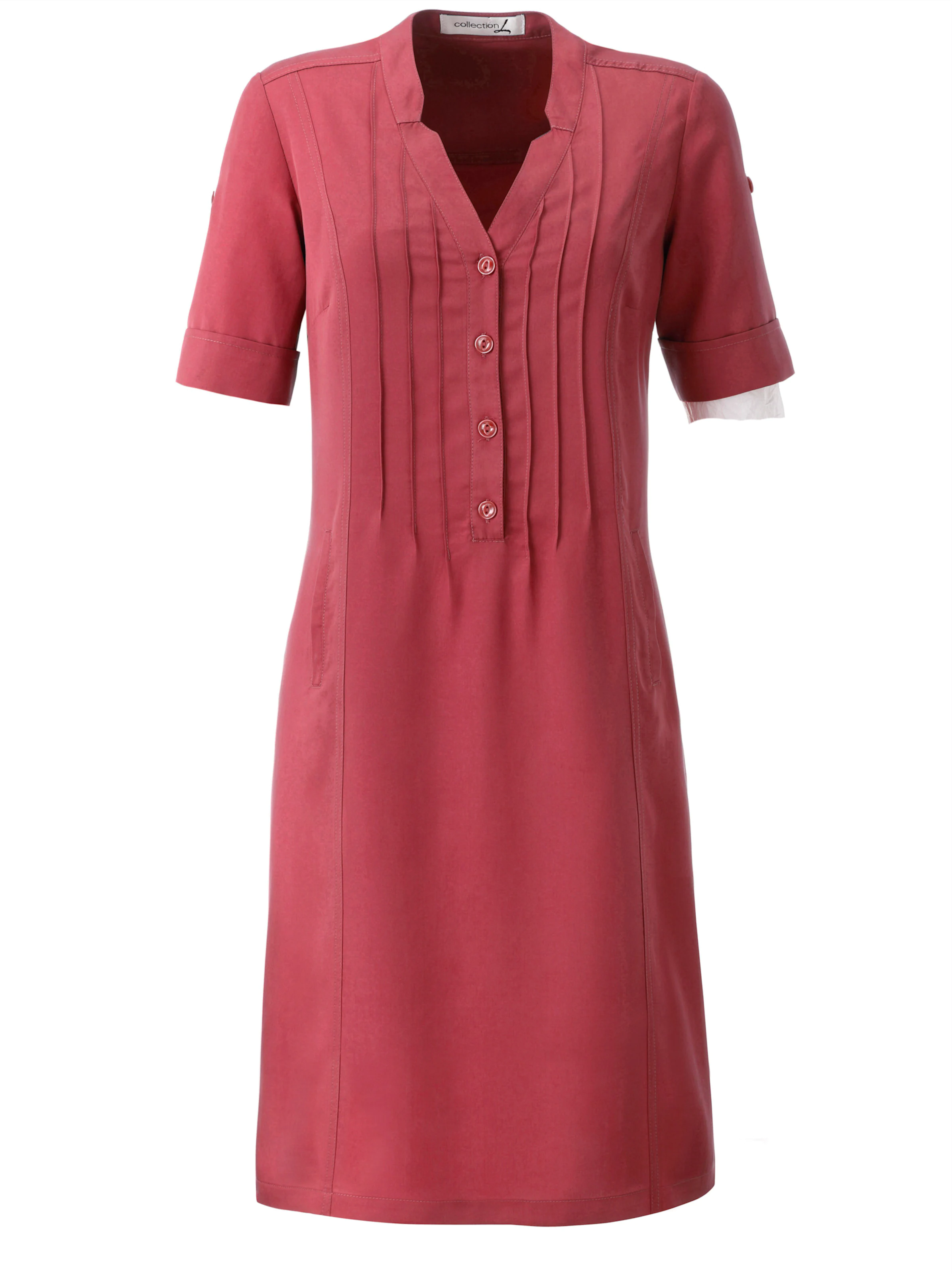 Sommerkleid in himbeerrot