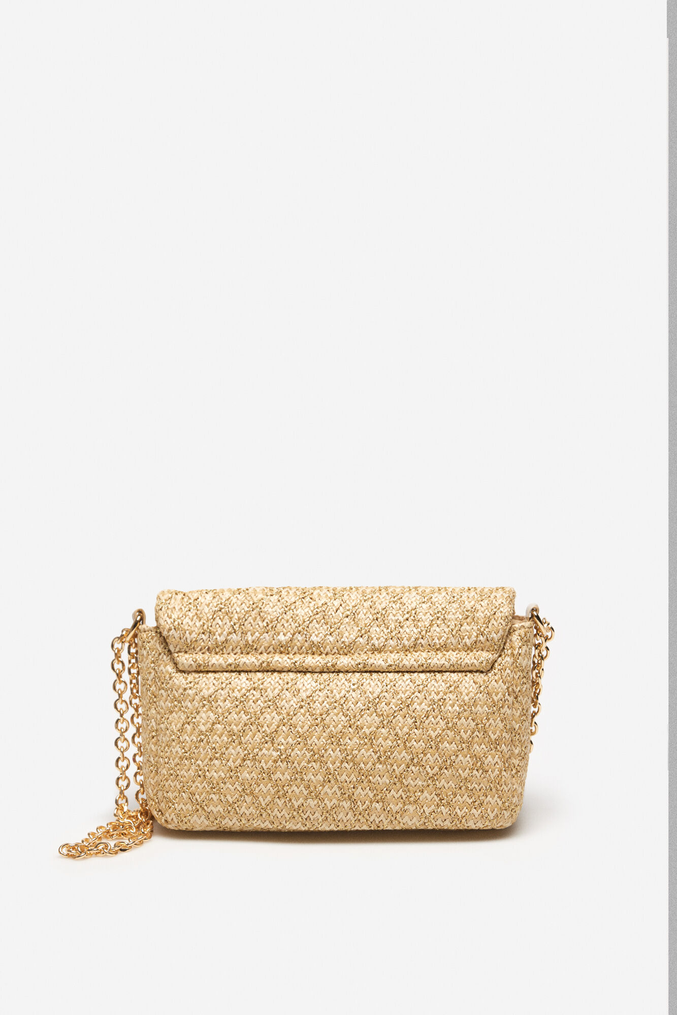 Bolsa balde rafia de papel - Dorado