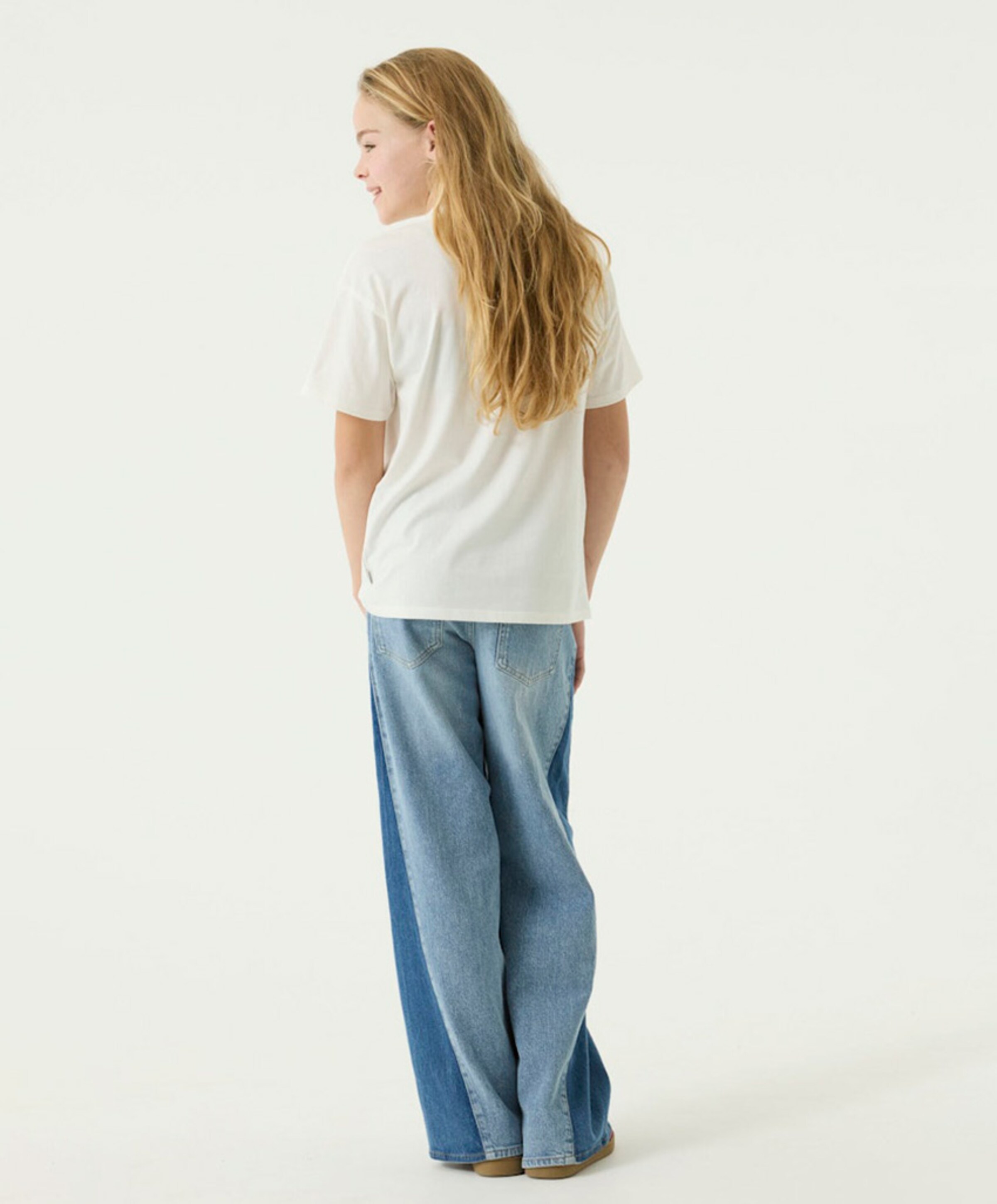 Garcia Meisjes T-shirt ecru