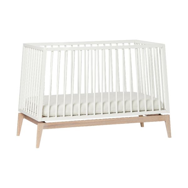Leander Luna Babybed White / Oak 60 x 120 cm