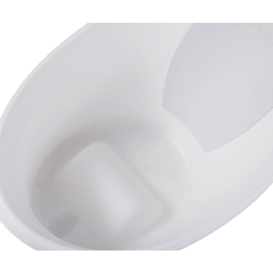 shnuggle® Babybadewanne in weiß  hellgrau