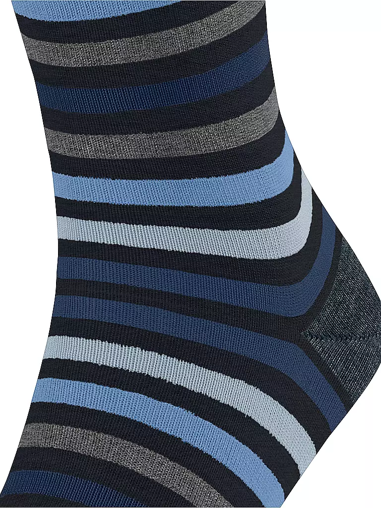 FALKE Socken TINTED STRIPE dark navy dunkelblau