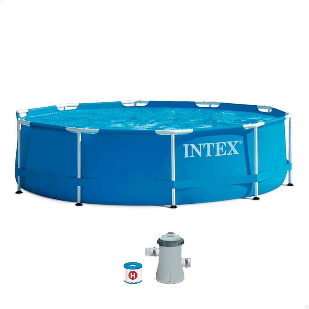 Intex Metal Frame Round Filter Pool