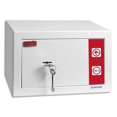 Reskal SM1 Premium - Coffre-fort 9,9L à clé - acier blanc