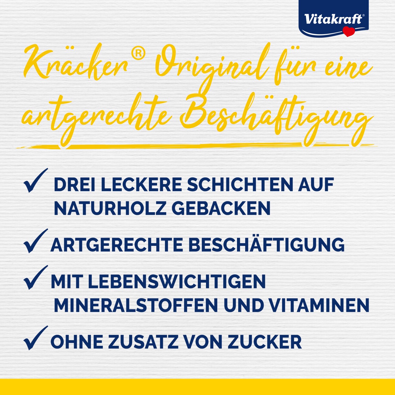 Vitakraft Papageien Kräcker 4x2er Dattel-Nuss