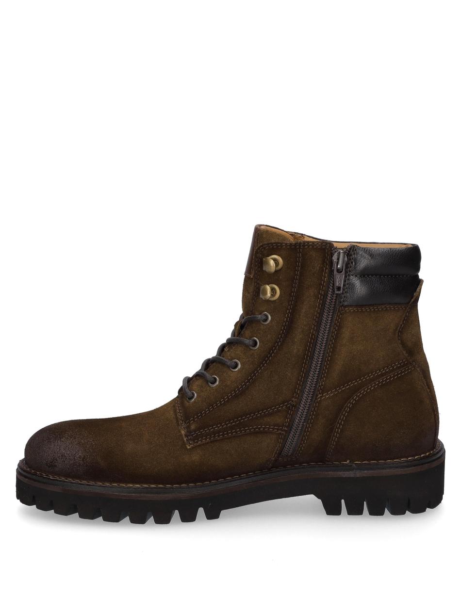 Stiefelette Romed 01, tabak-kombi