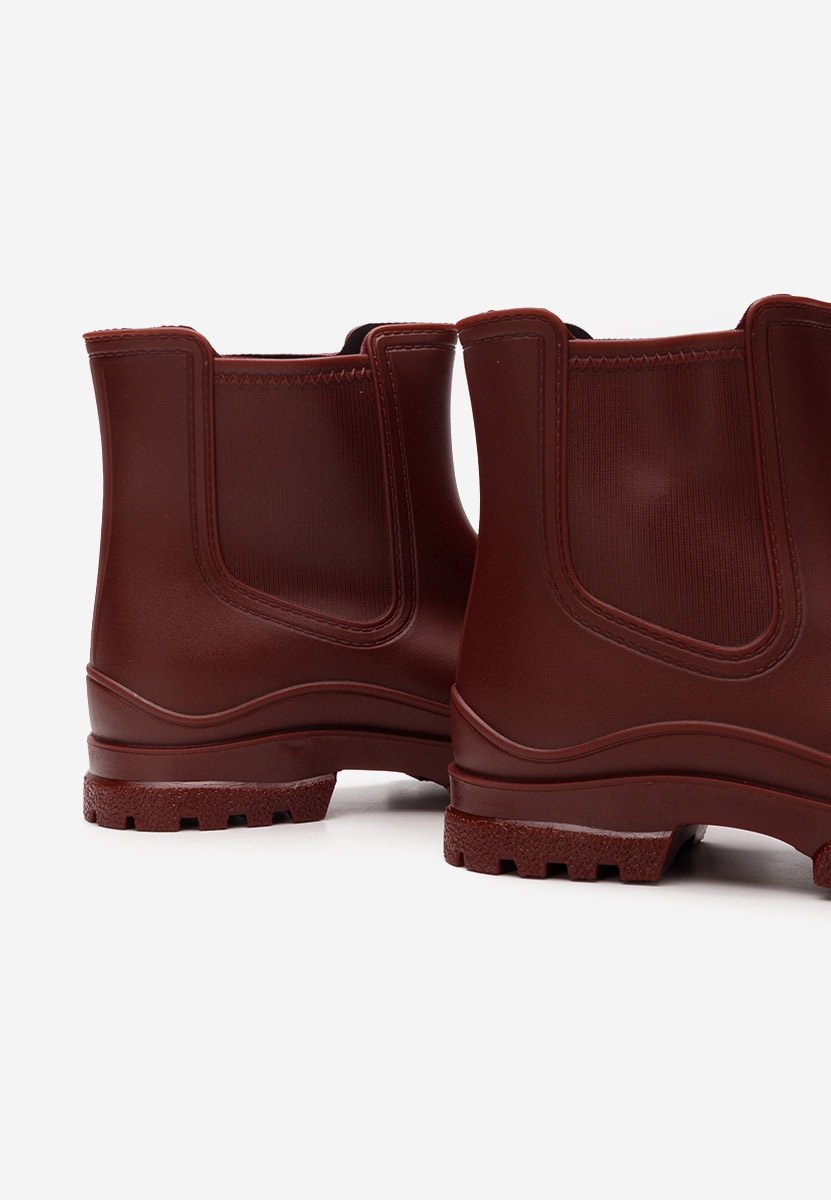 Bottines en caoutchouc rouges Zariella V2