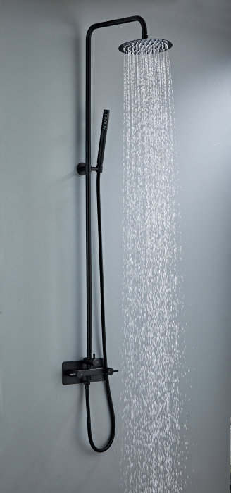 Udebruser sort kold/varm Ø20 cm - REN