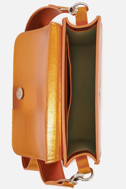 HVISK Cayman Shiny Structure Crossbody oranje
