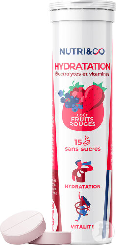 Nutri&Co Electrolytes Fruits Rouges 15 Comprimés