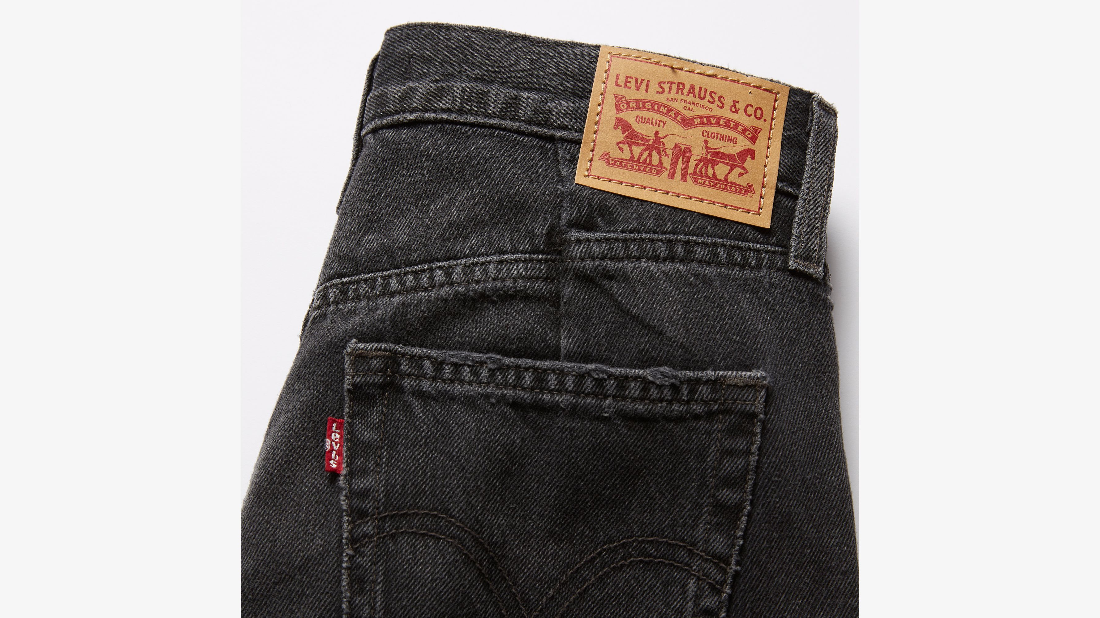 Jean Mom effiloché taille haute - Wandering Spirit - Noir