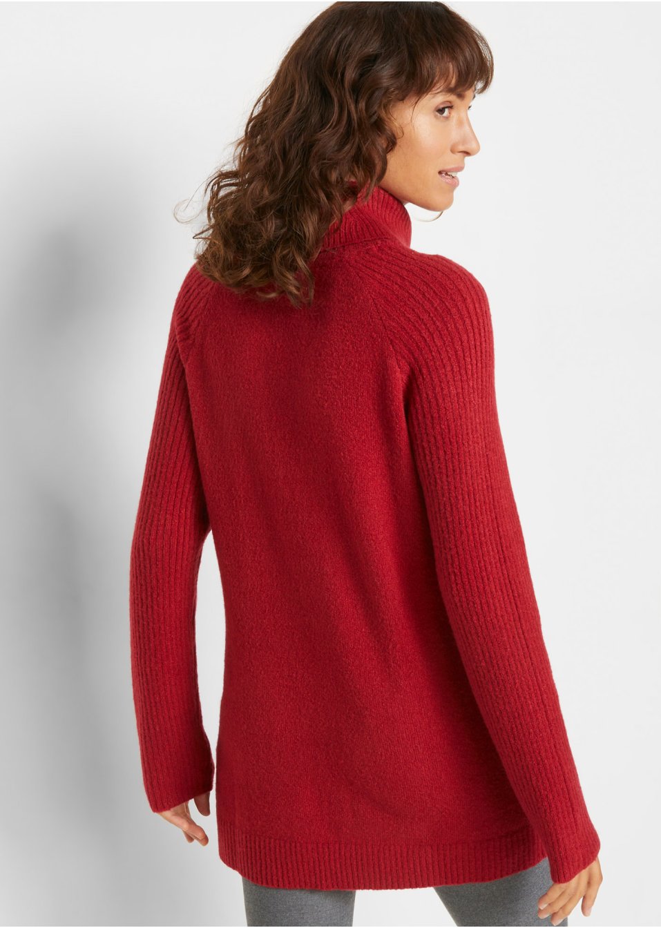 Pull long à col roulé