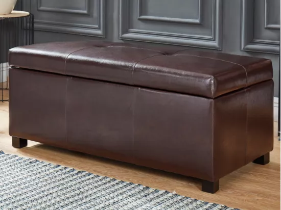Banc coffre simili FILIPPO - Marron
