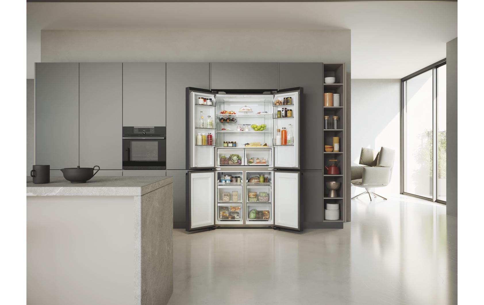 Foodcenter HCR5919ENMB Schwarz<br>Side by Side Kühlgerät