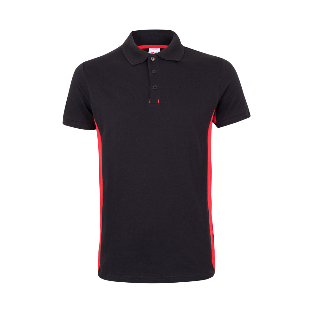 Velilla 36039 - Polo piqué bicolore (180g/m²), manches courtes, en coton (60%) et polyester (40%)