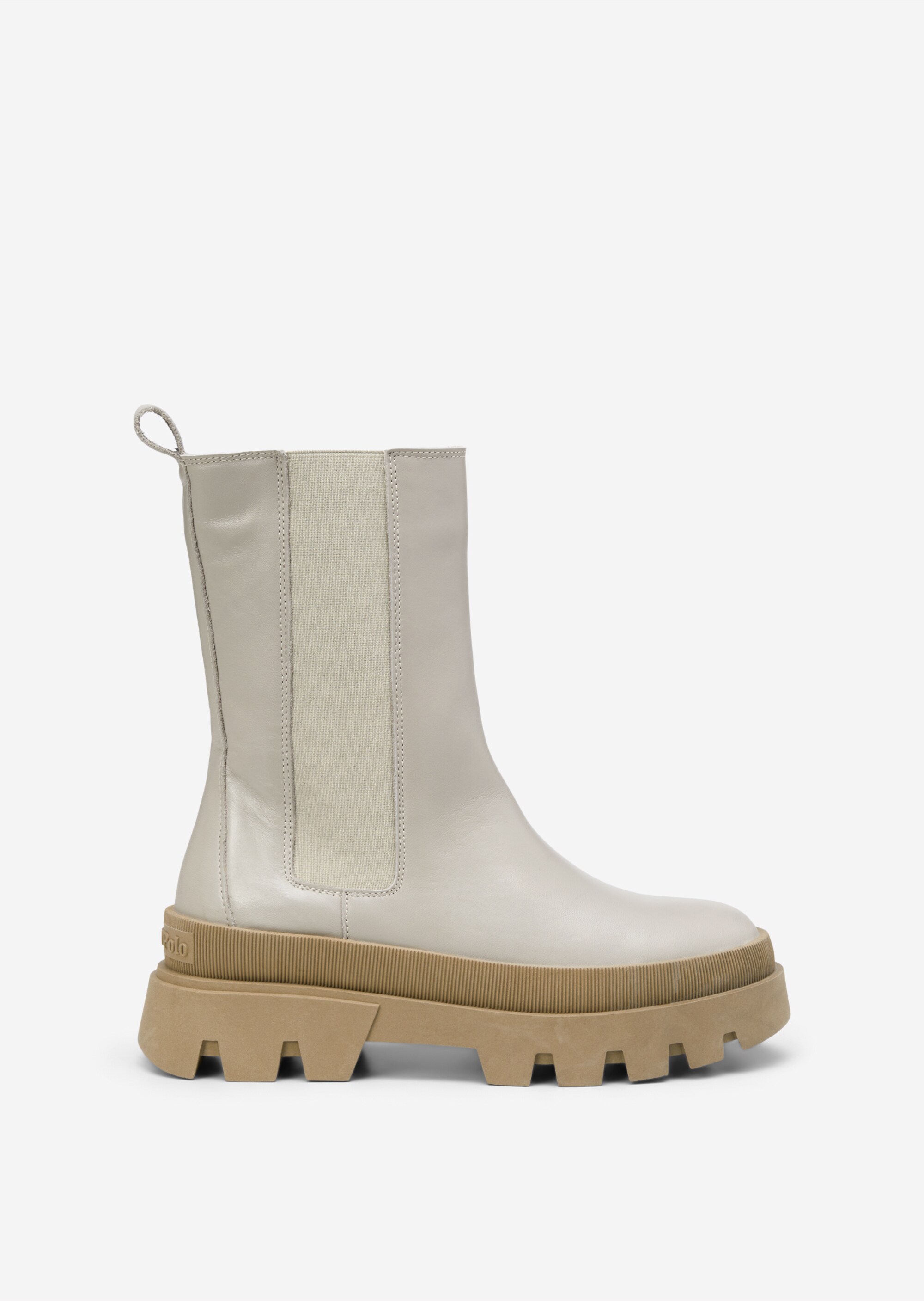 Hoher Chelsea-Boot aus glattem Kalbleder