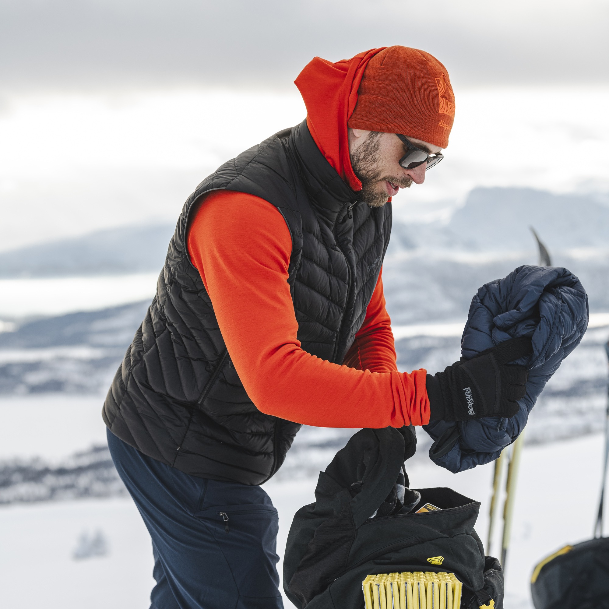 Rabot Light Down Vest Herre Black