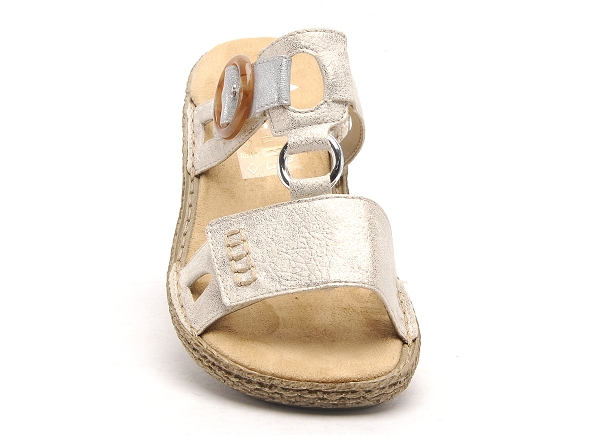 Rieker mules et sabots plats femme 658n4 beige