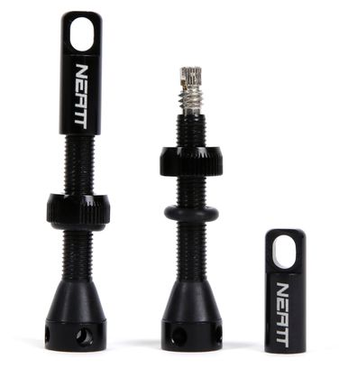 Paire de Valves Tubeless Neatt Premium Presta Noir