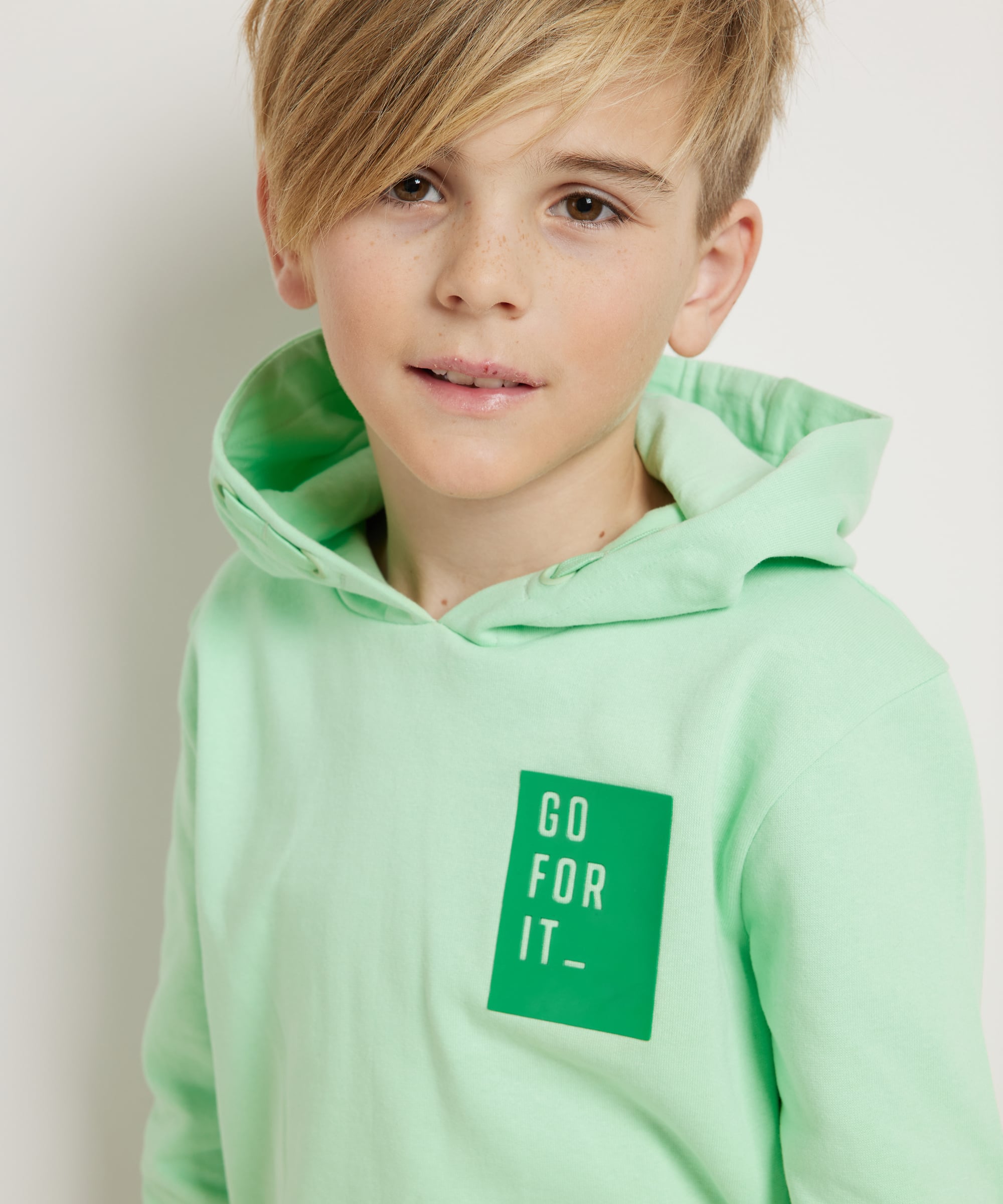 hoodie borstprint