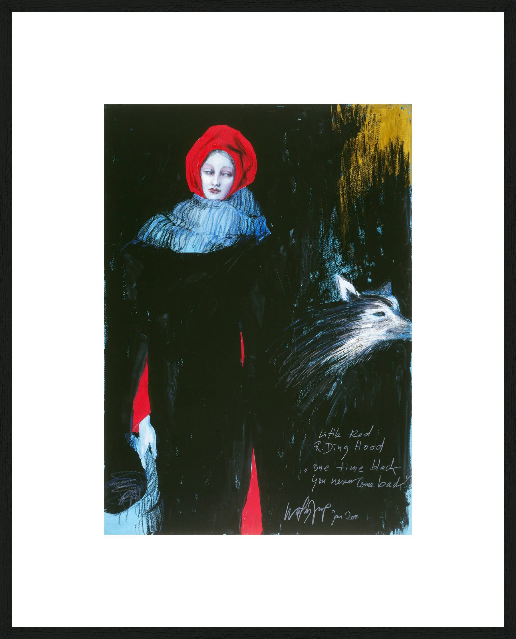 Little Red Riding Hood - one time black by Wolfgang Joop - Limited Edition. Edition of: 100. Signed.