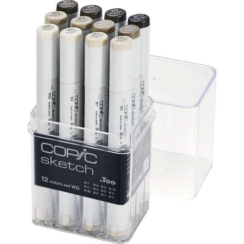 COPIC® sketch Marker 12er Grautöne-Set WG