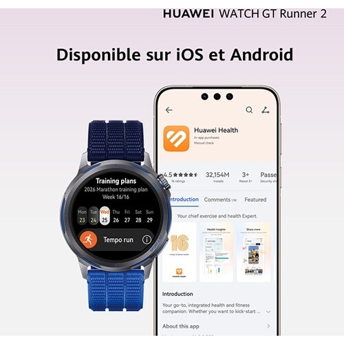 Montre connectée Huawei WATCH GT RUNNER 2 ORANGE