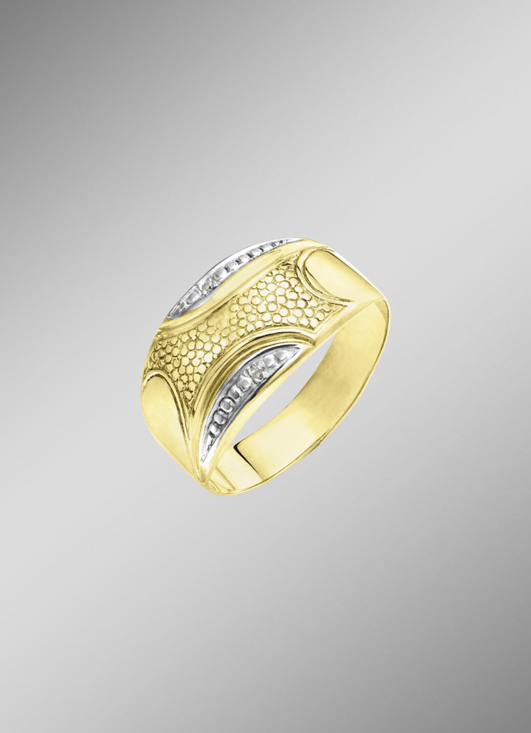 Glänzende Eleganz: Damenring mit 2 Diamanten