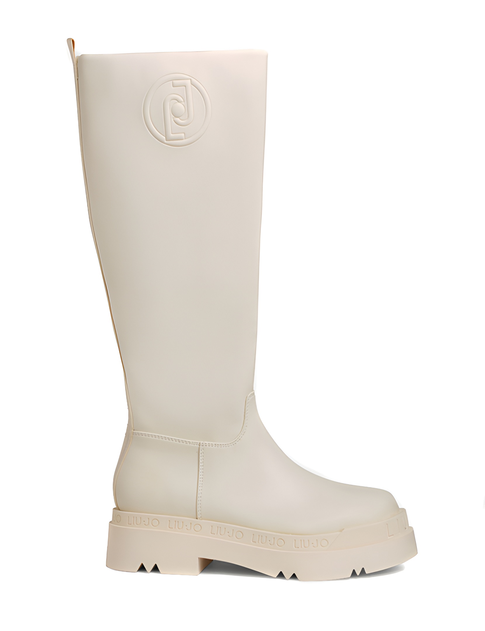 Beige Knee-High Boots