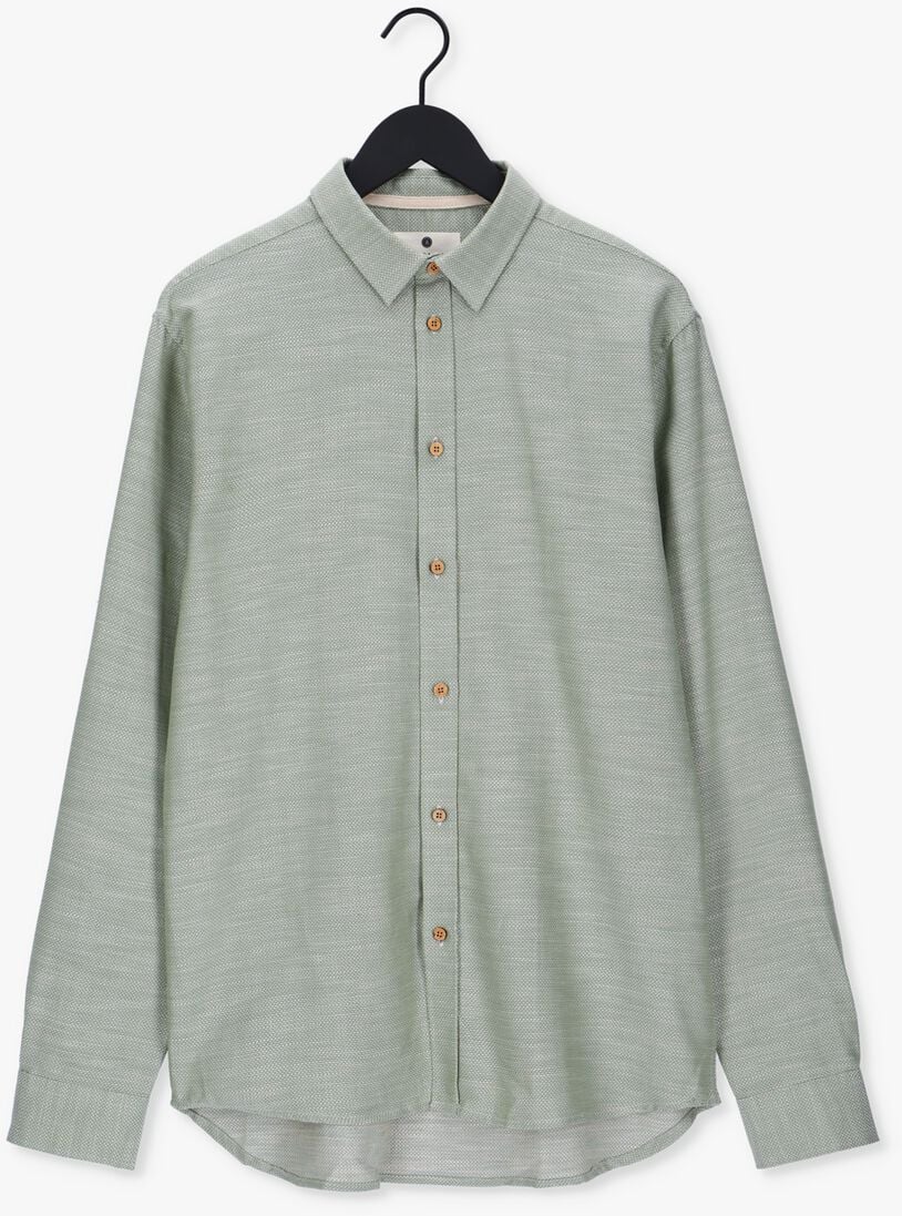 ANERKJENDT groene anerkjendt casual overhemd akkonrad structure shirt