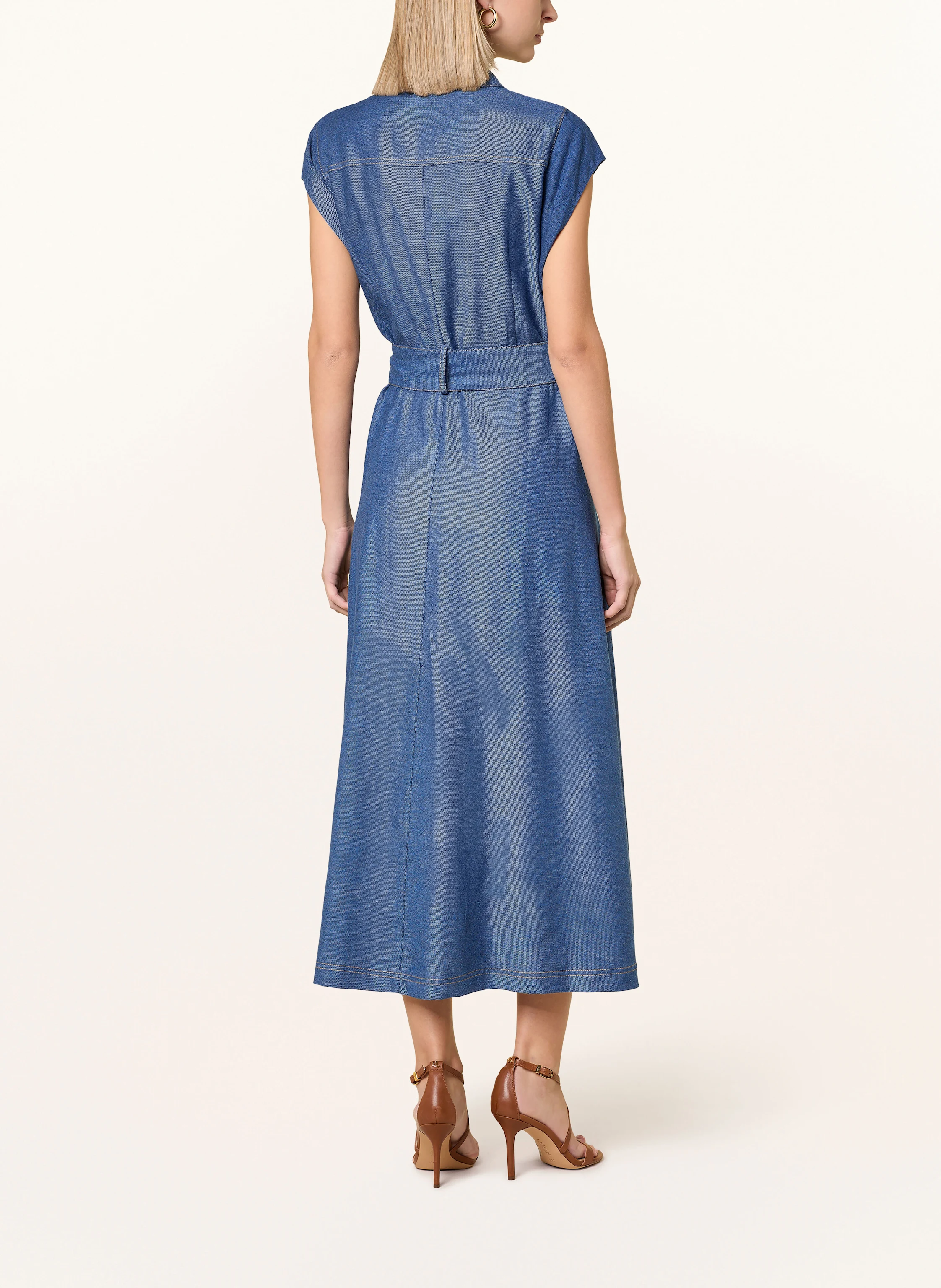 Phase Eight Jeanskleid LUIZA mit Leinen