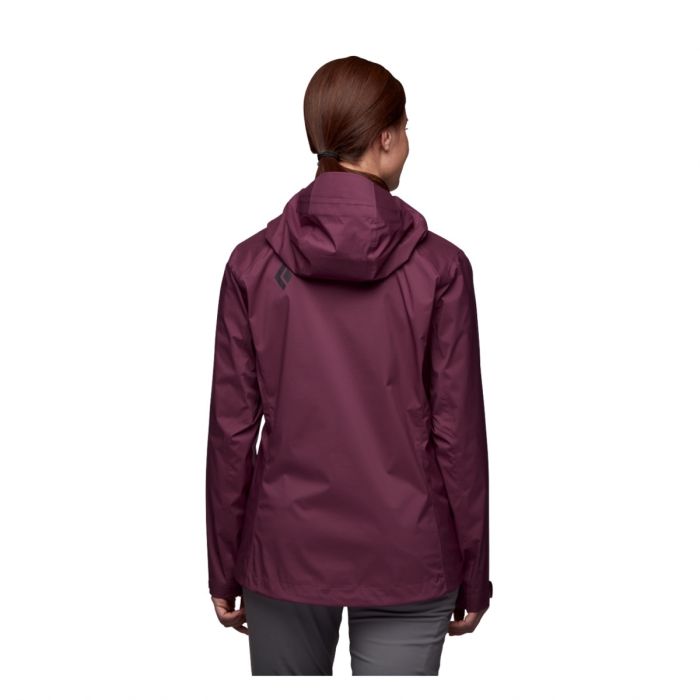 Black Diamond Dame Jakker Stormline Stretch Rain Shell Rød