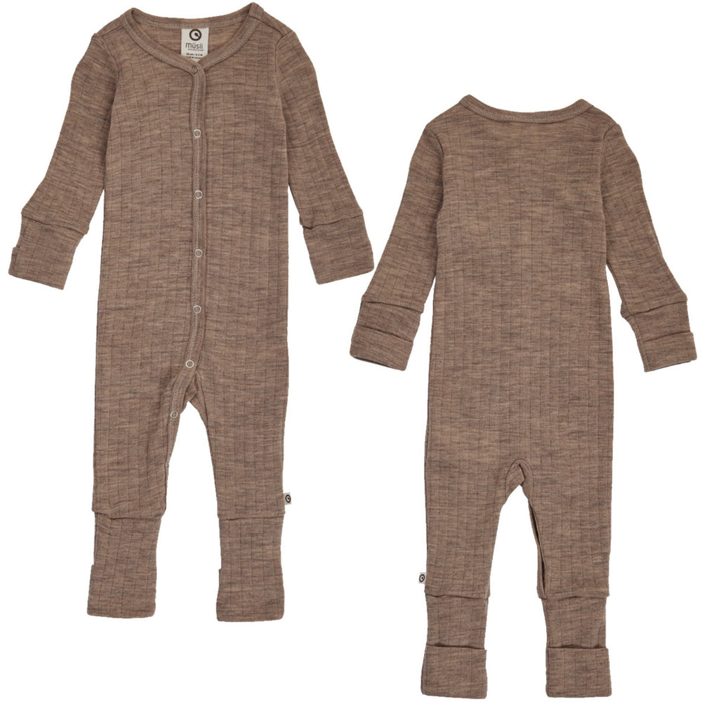 Køb Müsli Walnut Melange Woolly Rib Heldragt