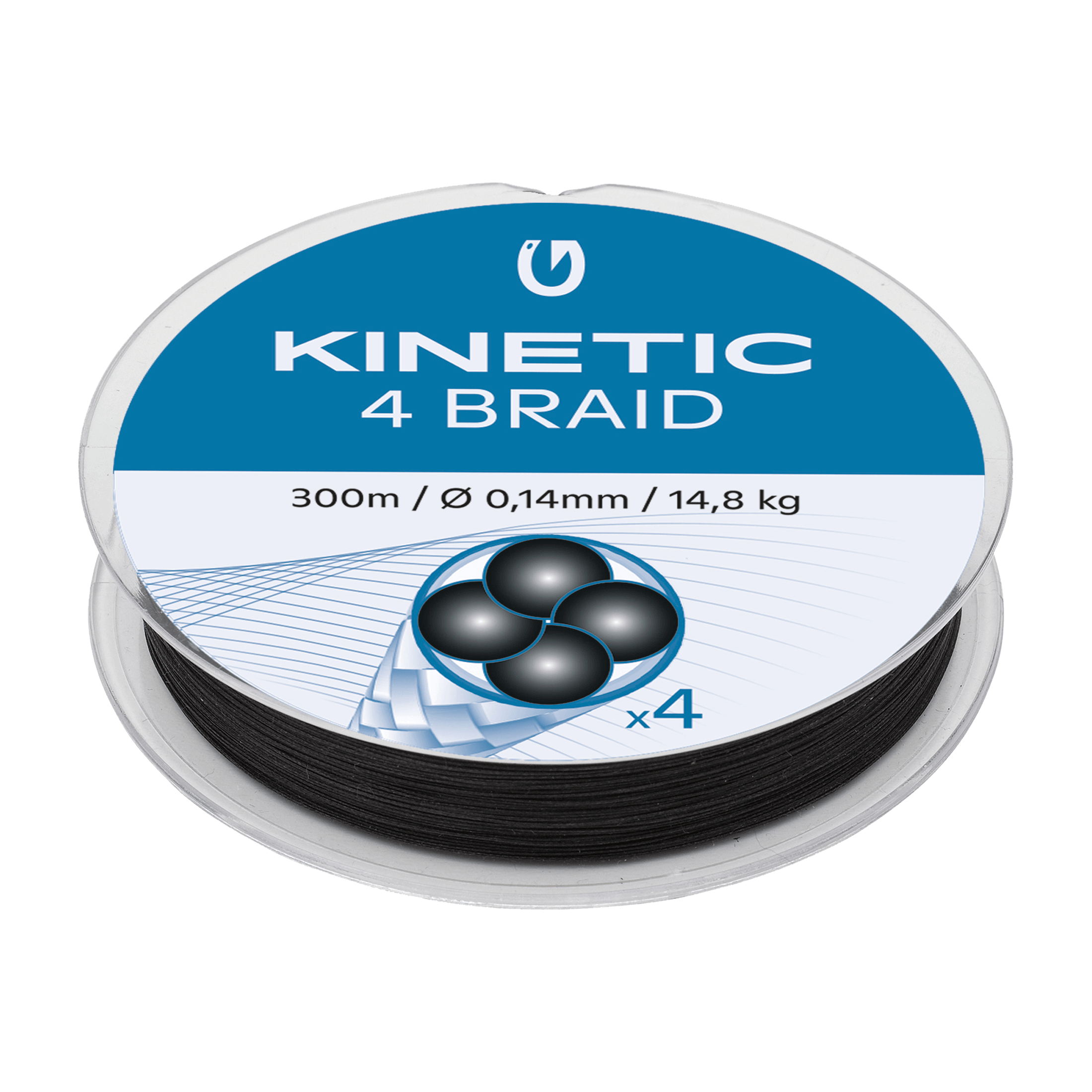 Kinetic Kinetic 4 Braid 300m - Fiskesene og snører