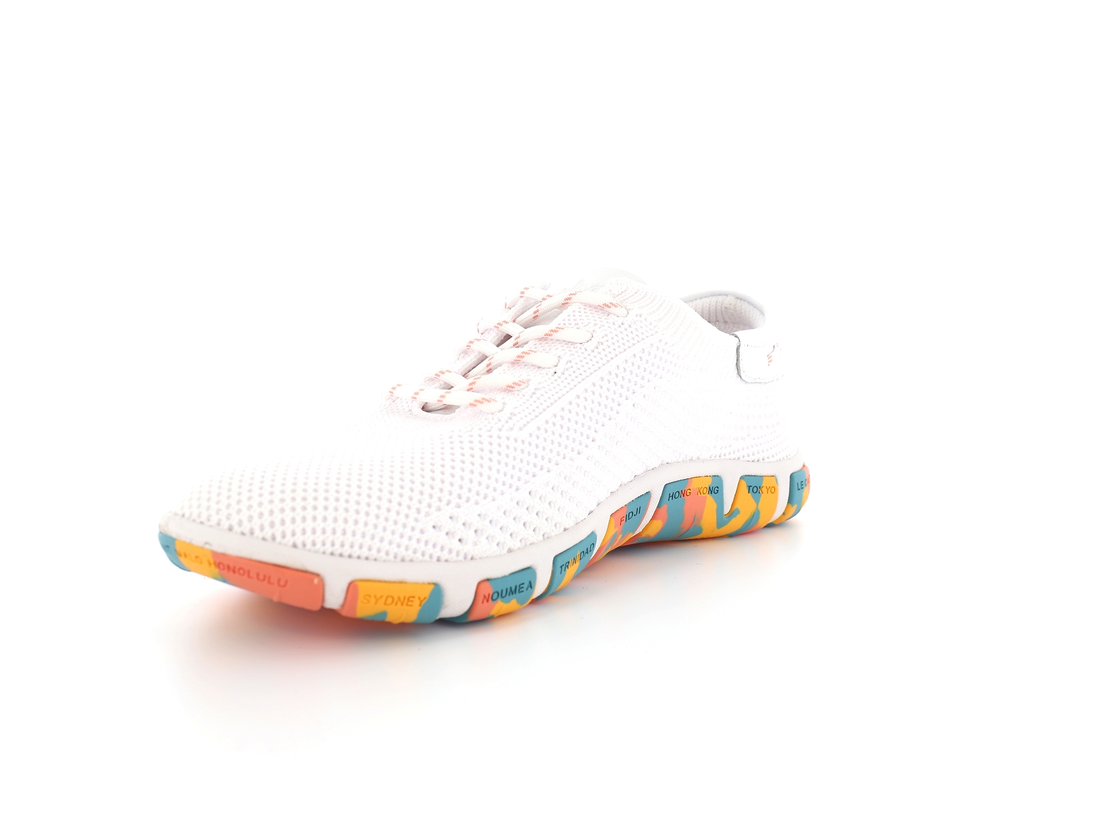 Tbs-JAZARIA Textile Blanc Orange