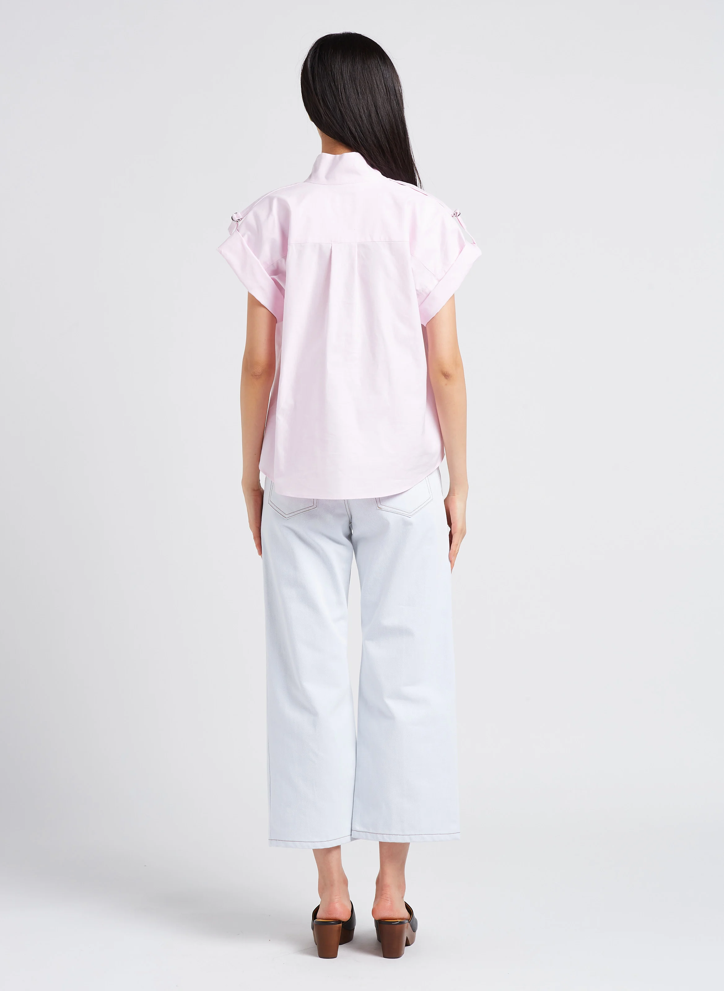 HUARTE - Jean flare taille haute | Vert