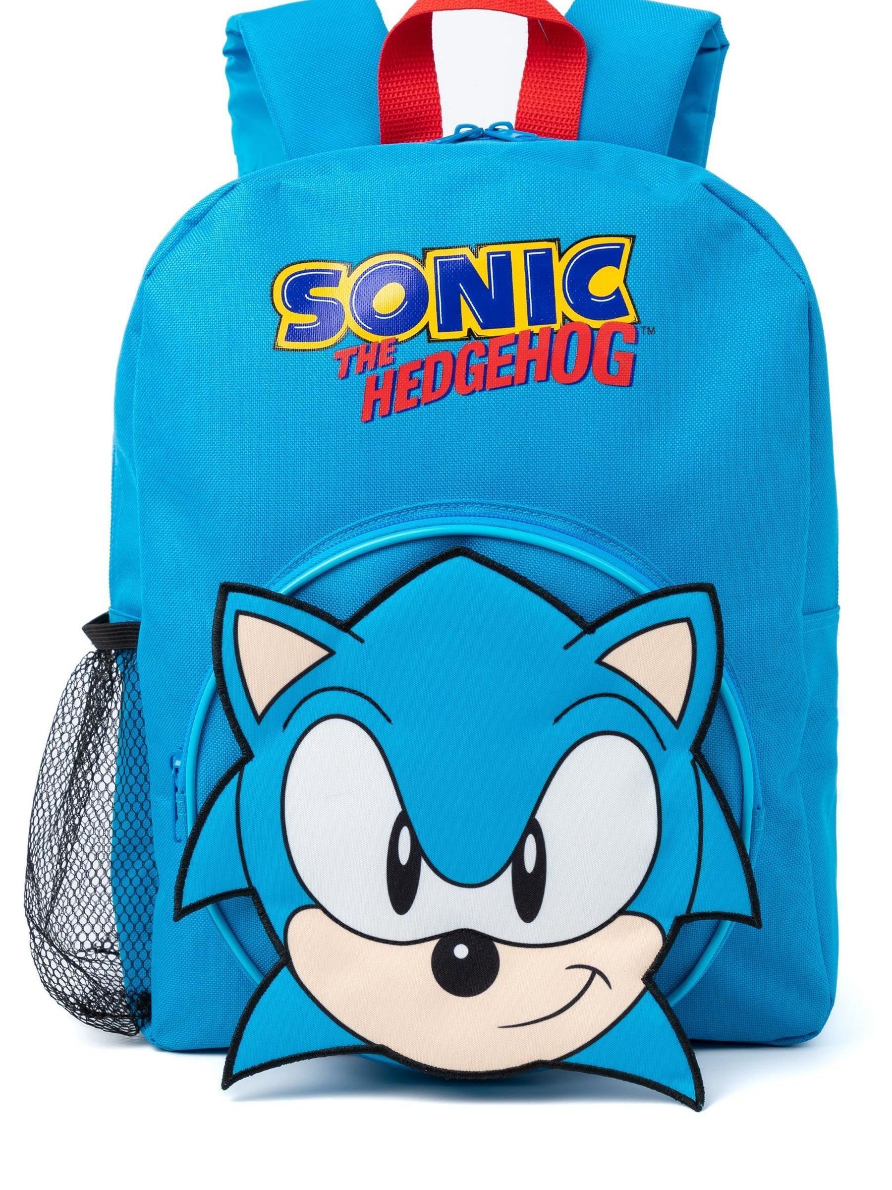 Vanilla Underground Unisex Kids Sonic the Hedgehog Backpack Set 4 Piece