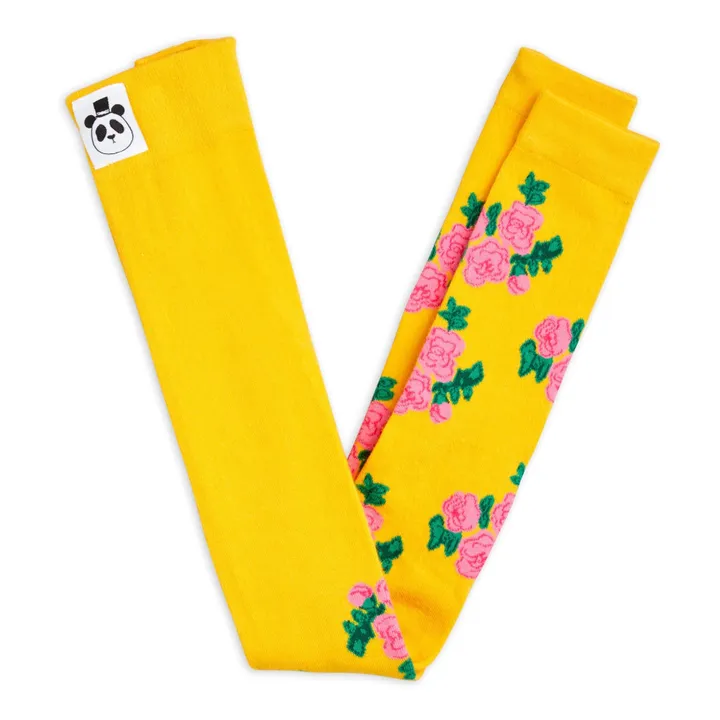 Mini Rodini Legging Coton Bio Rose | Jaune